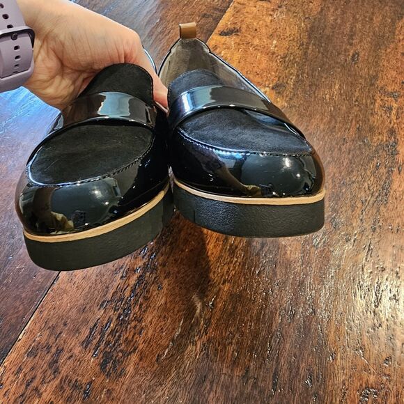 Dr. Scholl’s Webster Loafer Size 9 Black Patent & Suede Platform Indie Sleaze - Picture 3 of 8